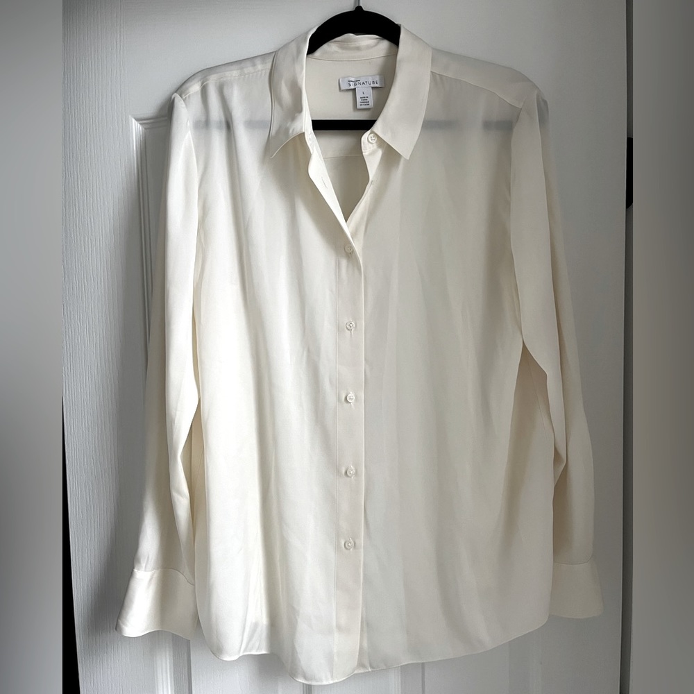 Nordstrom Signature Silk Button Down Blouse
